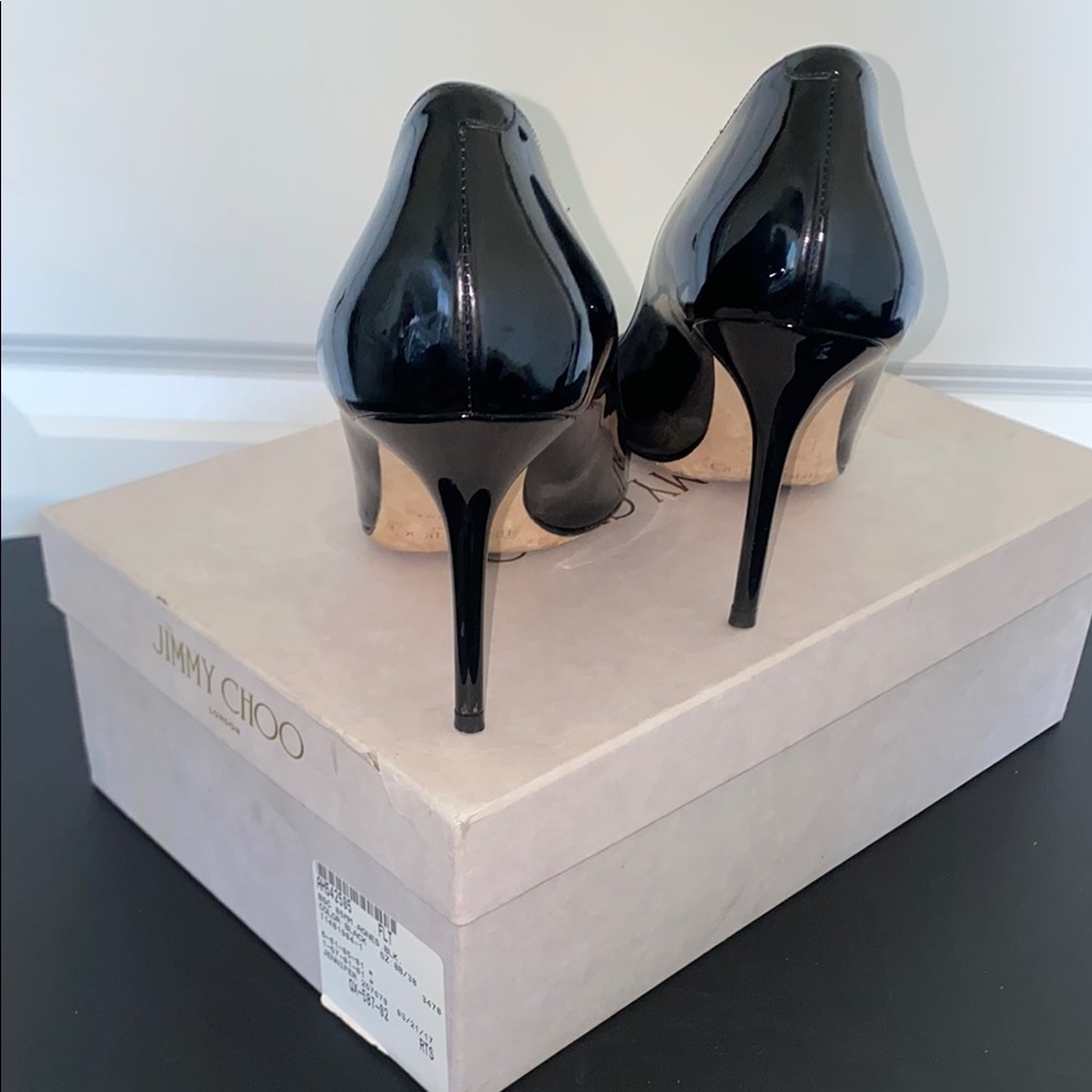 Jimmy Choo Black Patent Leather Pumps - Picture 3 of 7